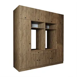 roomartstore.de Roomart 224 x 184 x 67 cm Hochschrank Beige Holz