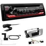JVC KD-DB622BT inkl Antenne Set für Seat Ibiza IV Ibiza IV ST dublingrey Canbus