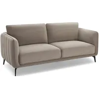 3-Sitzer Sofa Alenes Stoff Taupe - mit Taschenfederkern & weicher Polsterung