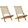 vidaXL Gartenstühle 2 St. Gartenstuhl 0 x 0 x 0 cm beige