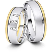 Trauringe Chemnitz 333er Weifl-/Gelbgold - 4527