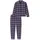 SCHIESSER Pyjama Selected Premium Warming Blau / Lila 48 (4XL)
