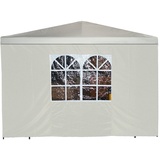 DEGAMO Seitenplane für Pavillon, 3x1,9 Meter, Polyester mit Fenster