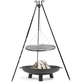 Cook King Schwenkgrill 180 cm inkl. Grillrost Ø 60 cm Rohstahl