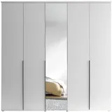 Pol-Power Drehtürenschrank Kevo 225 x 195 x 0 cm Weiß