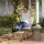 Outsunny Rattan Relaxsessel mit Hocker 93 x 65 x 80 cm cremeweiß