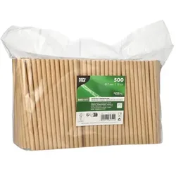 4000 Cocktail Trinkhalme, Papier Ø 7 mm · 15 cm braun