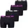 Puma MEN EVERYDAY BOXER electric orchid / schwarz combo XXL 4er Pack