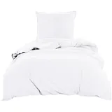 Wometo Stone Washed weiß 155 x 220 cm + 80 x 80 cm