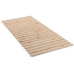 Rollrost 140 x 200 cm Holz Braun Fichte