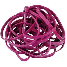 Willy Heckmann Gummibänder Flexibo 130x4mm 1kg rot
