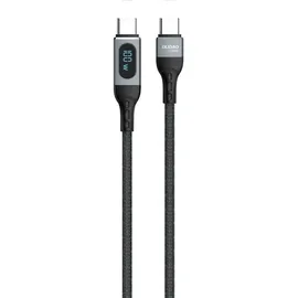 DUDAO Geflochtenes Kabel Usb-c Schnellladung Pd 100w 1m Schwarz