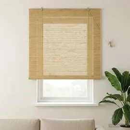 vidaXL Rollo Natur 140 x 160 cm Bambus/braun