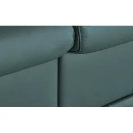 HIMOLLA Ledersofa 2-Sitzer türkis/petrol