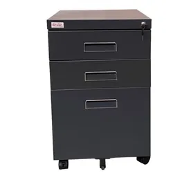 Jet-Line Rollcontainer Schubladenschrank Stahlschrank Bürocontainer Schrank mit Rollen Rollwagen Paul anthrazit Container