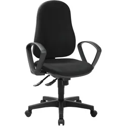 Topstar Stuhl »Support SY« - 60x80x38cm - schwarz - Polyester / Kunststoff / Holz