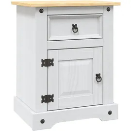 vidaXL Nachttisch Corona 53 x 39 x 67 cm Weiß