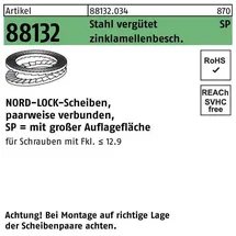 NORD-LOCK ART 88132 Scheiben geklebt DNL 4 SP 200 Stück