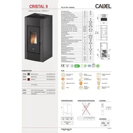 Cadel Cristal 9 Metall Rot