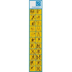 Zarges Hinweisschild