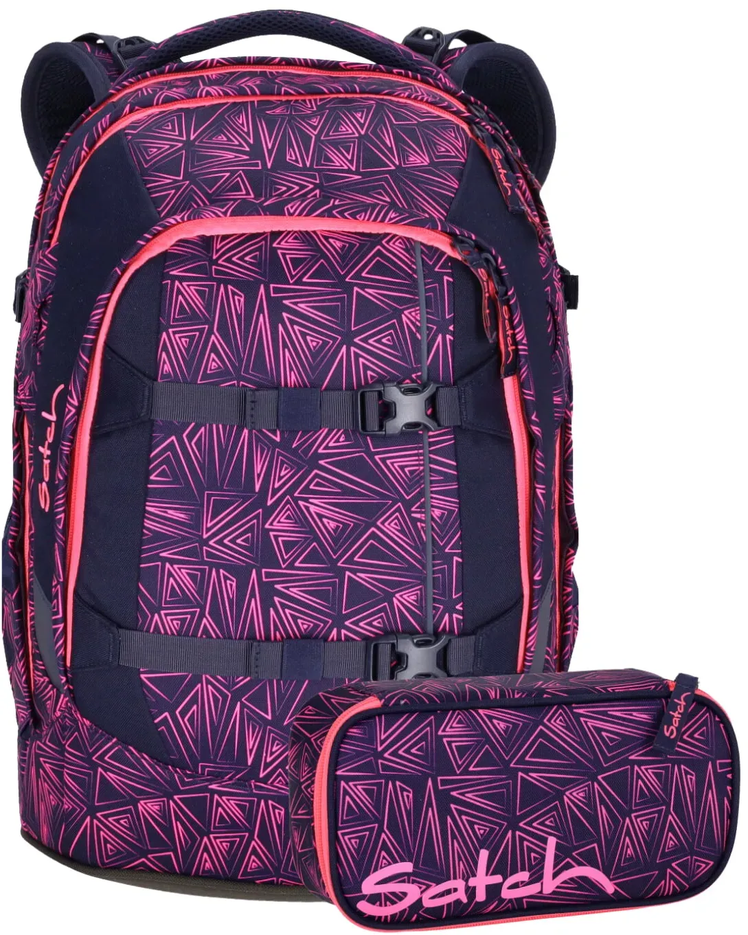 Satch Schulrucksack Set 2tlg. Pack pink bermuda