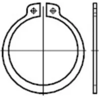 Industrial Quality Supplies DIN 471 Sicherungsring für Wellen, Regelausführung,