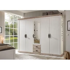 Home Affaire Drehtürenschrank Florenz 265 x 201 x 60 cm Weiß
