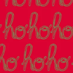 Clairefontaine Geschenkpapierrolle Excellia 80g, 50x0,70m, Hohoho rot - Rot 202094C
