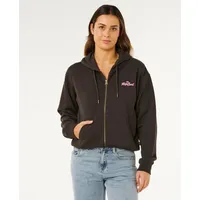 Rip Curl Lay Day Relaxed Zip Through Sweatjacke Herren Schwarz M