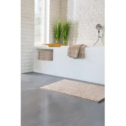 Badematte GRUND Gr. 2, beige (natur), rechteckig (60cm x 90cm),, Badematten