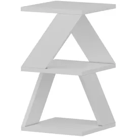 woody fashion Beistelltisch ALBENI 50x30 cm weiß - Weiß