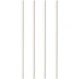 Shake Papier-Trinkhalm / Weiß - Ø 8 mm x 25 cm - Papstar Pure (100 Stk) - 1 Packung = 100 Stk