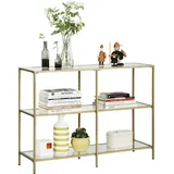 VASAGLE LGT27G Konsolentisch 100x30x75 gold