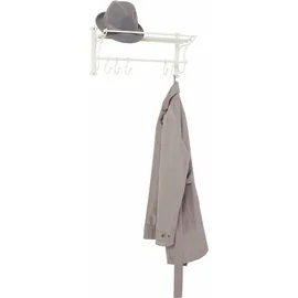 Ambiente Haus Garderobenleiste, mit Regal mit Haken, Breite 53 cm weiß
