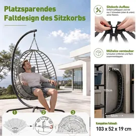 Sekey Hängesessel Grau