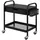 Homcom Rollwagen schwarz Edelstahl B/H/L: ca. 32,6x61x58,5 cm