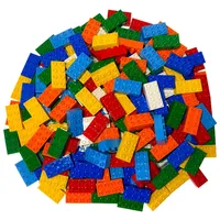 LEGO® Spielbausteine LEGO® Duplo 2x4 Steine - Grundbausteine 3011 BRANDNEU - 100x, (Creativ-Set, 100 St), Made in Europe bunt