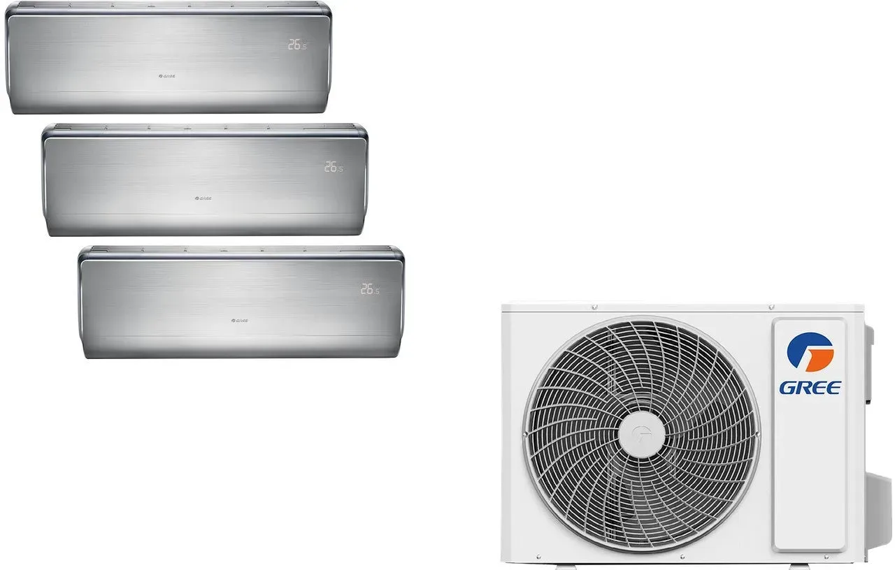 Gree Multi-Split-Set – 1 Außengerät + 3× 9.000 BTU U-Crown Innengeräte (GWHD(28)NK6LOO)