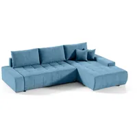 Fun Möbel Ecksofa Sofa mit Schlaffunktion VOGAR Stoff Aston