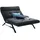 KAWOLA Relaxliege AMERIVA Polyester 120 x 110 x 158 cm Schwarz mit Kissen und Kopfteil
