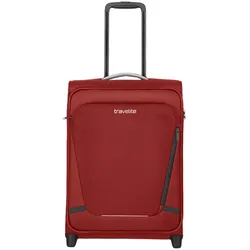 Handgepäck-Trolley TRAVELITE "JETPACK Multi Light 2 Cabin, konzipiert für Condor & Ryanair", Gr. B/H/T: 40cm x 55cm x 20cm 41 l, rot, Polyester, unifarben mit Farbeinsätzen, Koffer, Weichgepäck-Koffer Handgepäck für die meisten gängigen Airlines