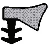 TRELLEBORG FT-Überschlagdichtung L2020 weiß zum Einnuten, TSP-FOAM