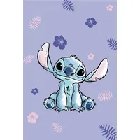 Disney Lilo e Stitch Decke aus Microflanell, Blau, 100