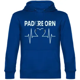 multifanshop Hoodie Herzschlag Blau L