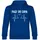 multifanshop Hoodie Herzschlag Blau L