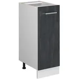 Vicco Apothekerschrank R-Line Schwarz Beton Weiß 30 cm ohne Arbeitsplatte