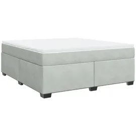 vidaXL Boxspringbett 180 x 200 cm Hellgrau
