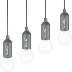 Campinglampe Narvik | 4er Set, LED Lampe, Pull Light, batteriebetrieben EINHEITSGRÖSSE