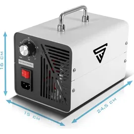 STAHLWERK Ozongenerator OG-40 ST 40 g/h bis 200 qm Dauerbetrieb mit Timer