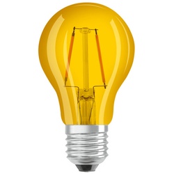 Osram gelbe LED Birnenlampe Star Decor Classic A 2,5W E27 NODIM